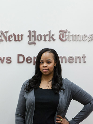 LaSharah Bunting at The New York Times office