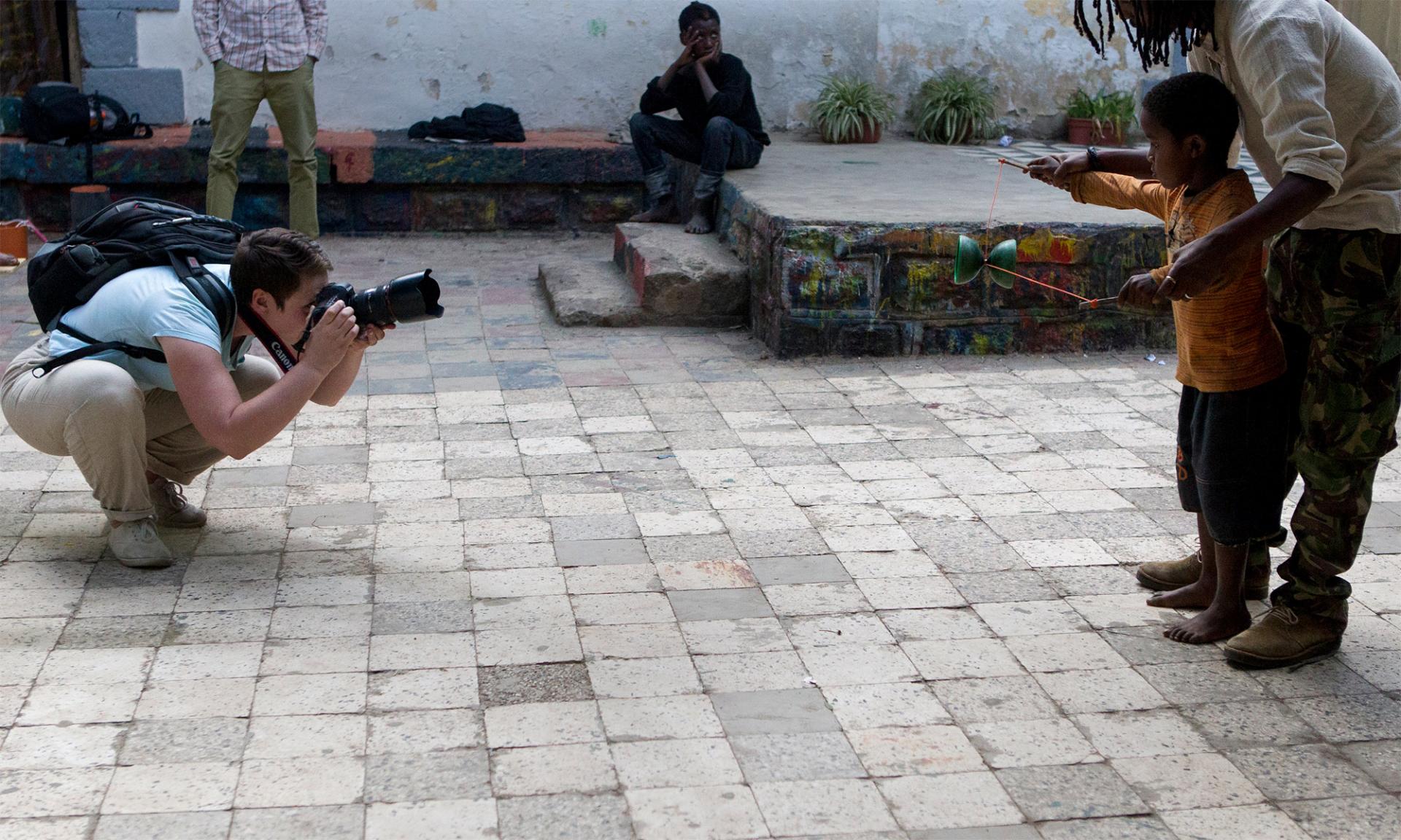 A photojournalism student takes photos on a trip abroad to Ethiopia