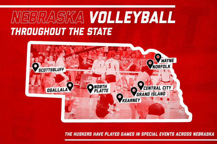 Husker volleyball infographic