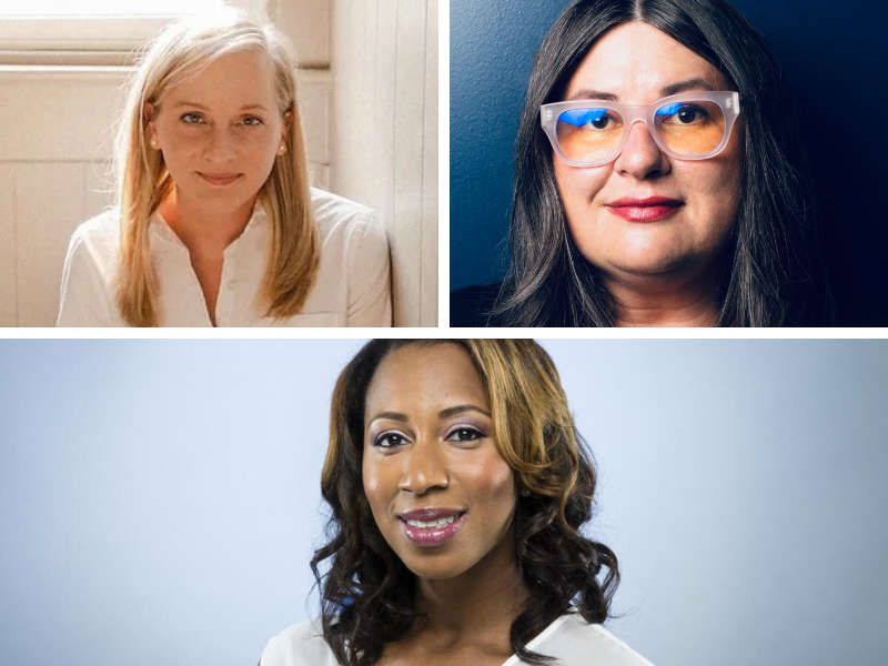 Clockwise from top left: Lauryn Higgins, stringer, New York Times; Kelly Ann Scott, editor-in-chief and vice president of content, AL.com and Angel Jennings, assistant managing editor for culture and talent, Los Angeles Times