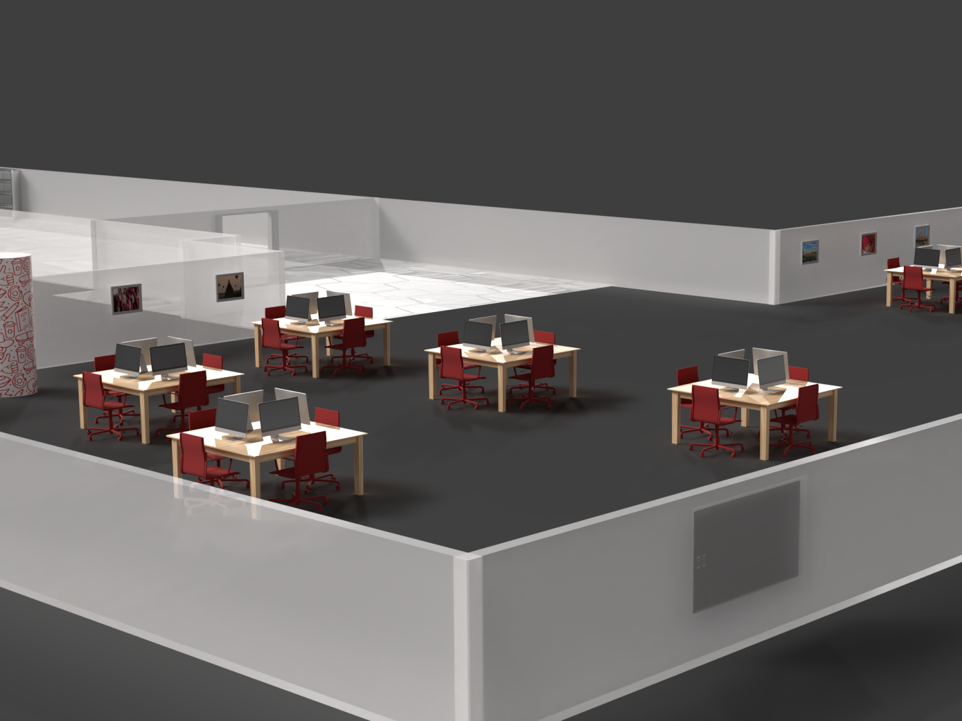 Perry Multimedia Classroom Concept Drawing
