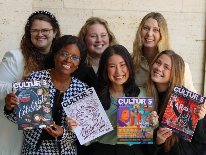 (Top row, from left) Maggie Nielsen, Emily Scheidler, Emma Dostal; (Bottom row, from left) Jeannine Akamba, Ryann Zechmann, Emma Magnone