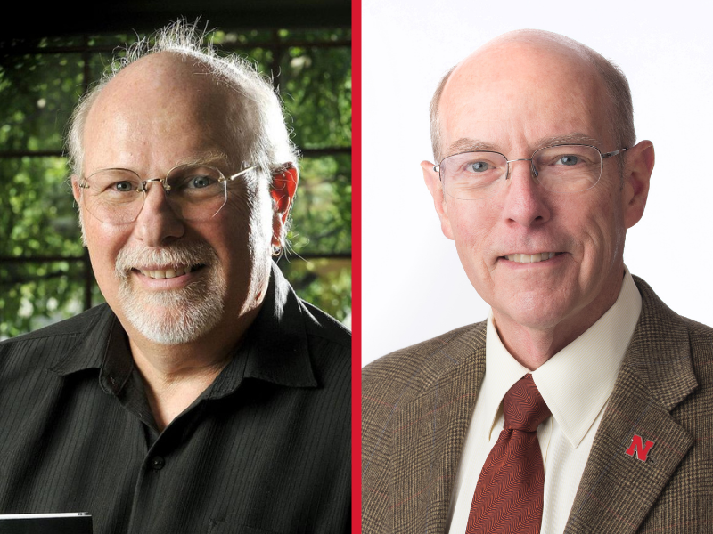 associate professor emeritus Tim Anderson and associate dean, journalism professor John Bender