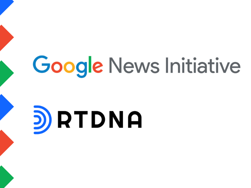 Google News Initiative and RTDNA logos