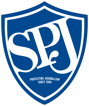 Society of Professional Journalists logo: links to news story