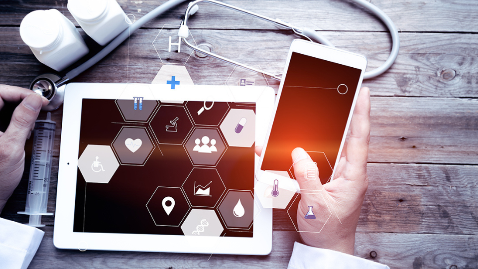 Health in Media stock photo