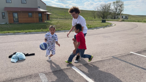 Students in Pine Ridge