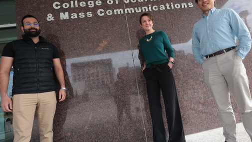 smart lab team outside andersen hall