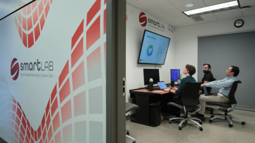 people in the smart lab