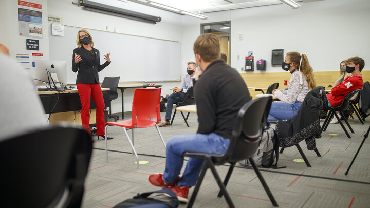 Dean Shari Veil teaching