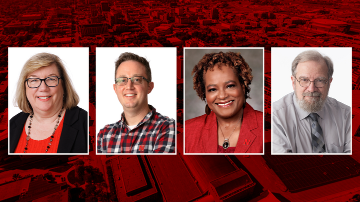 Headshots of Alisa Smith, Jason Stamm, Linda White and Rick Alloway