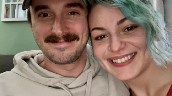Jake and Amanda at their home in Omaha.