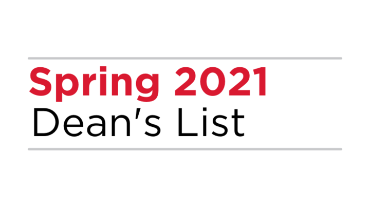 Spring 2021 Dean's List