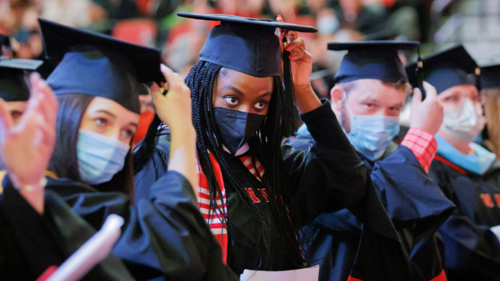 students graduating