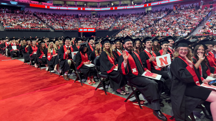 College of Journalism and Mass Communications graduates at May 2025 commencement.