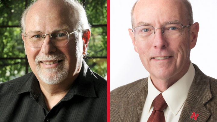 associate professor emeritus Tim Anderson and associate dean, journalism professor John Bender