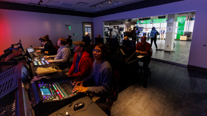 students in the Meier studio