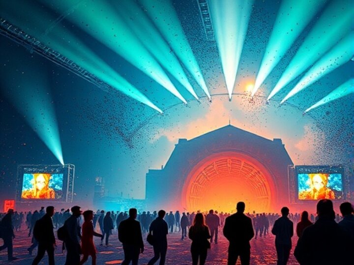 graphic portraying people at a concert