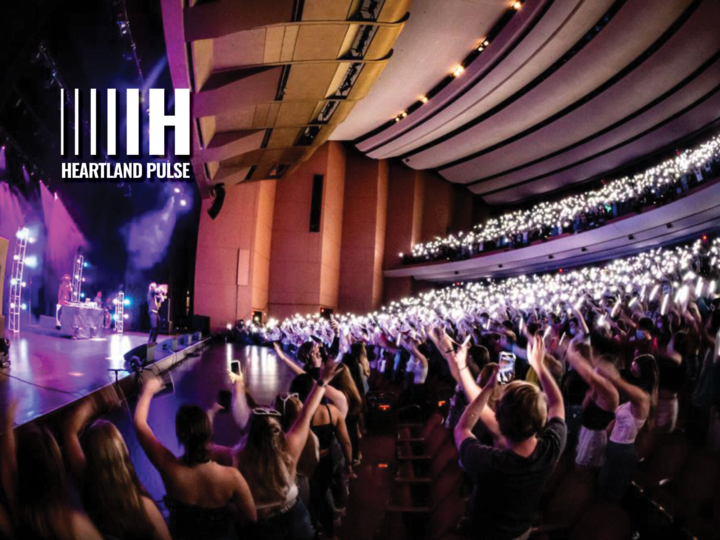 Crown holds up lights at a concert