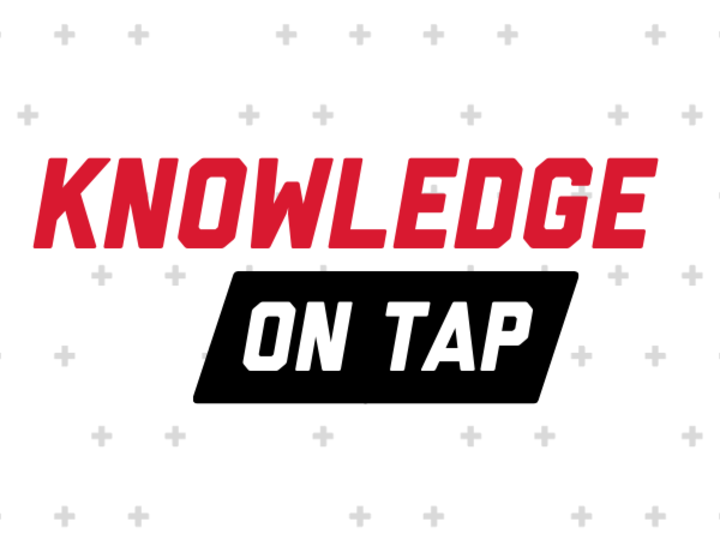 Knowledge on tap logo/graphic