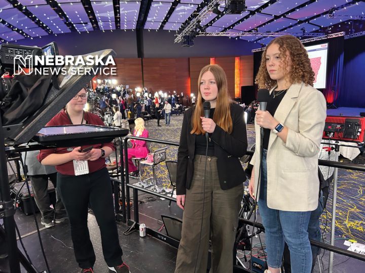 Two students cover the Iowa Caucuses