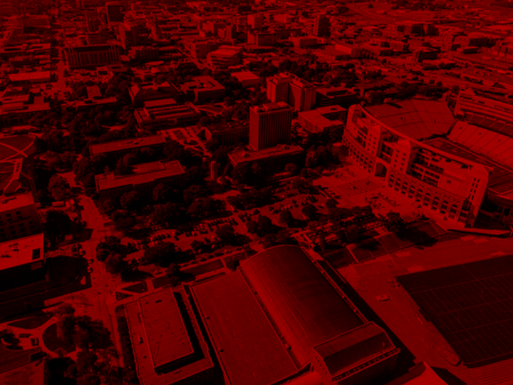 Overhead view of campus.