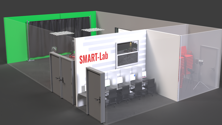 3d rendering of a research lab