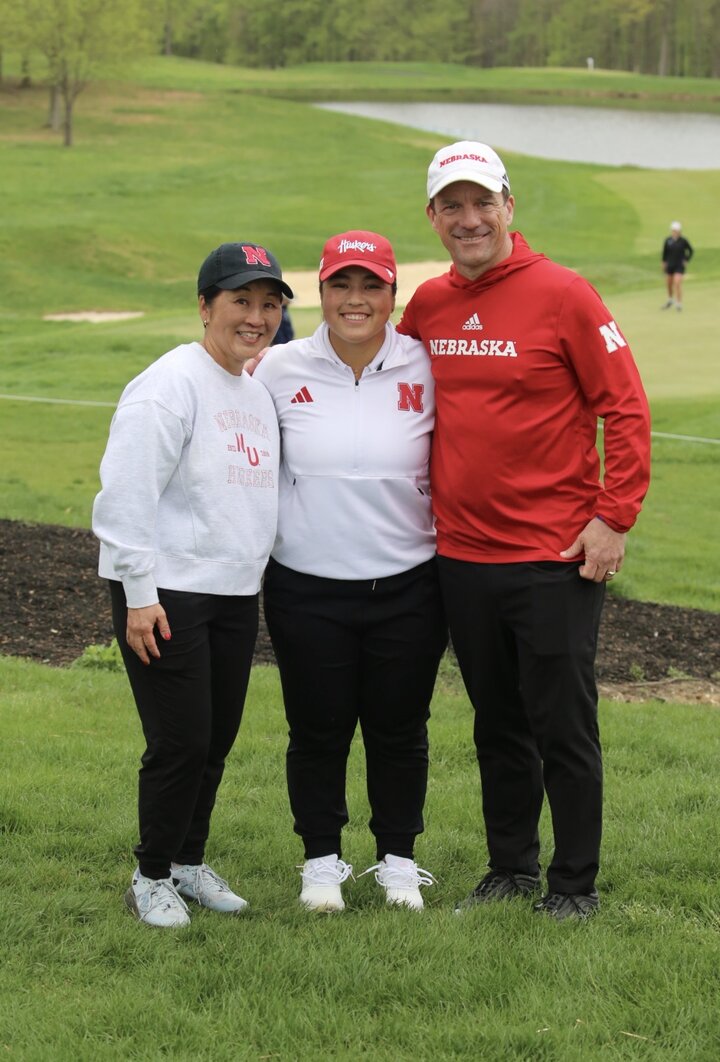 The Louchheims at a golf tournament