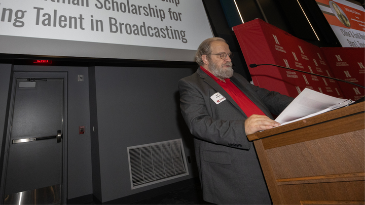 Scholarship Brunch emcee Rick Alloway